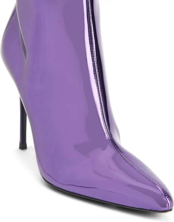 Giuseppe Zanotti Brytta High 90mm leather boots Purple