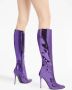 Giuseppe Zanotti Brytta High 90mm leather boots Purple - Thumbnail 5