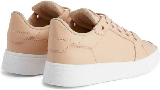 Giuseppe Zanotti calf-leather lace-up sneakers Neutrals