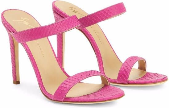 Giuseppe Zanotti Calista slip-on heeled sandals Pink