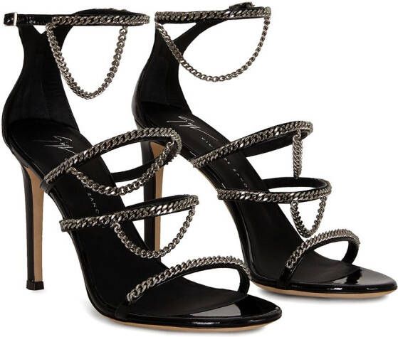 Giuseppe Zanotti Catena chain-strap sandals Black