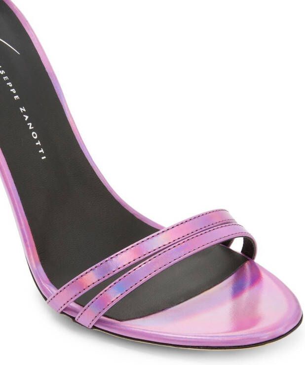 Giuseppe Zanotti Catia 105mm leather sandals Purple