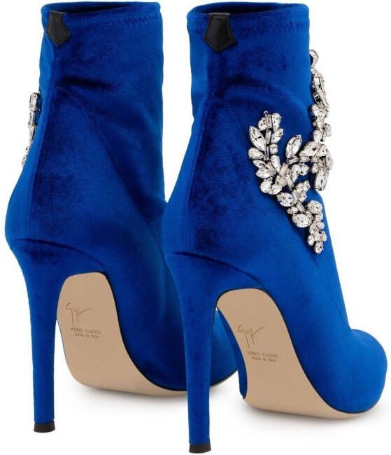 Giuseppe Zanotti Celeste crystal-embellished boots Blue