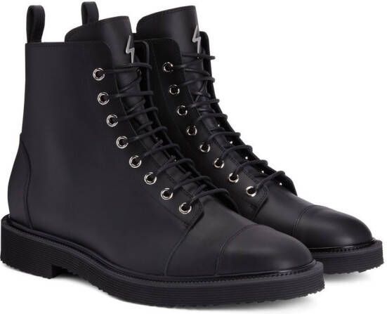 Giuseppe Zanotti Chris leather ankle boots Black