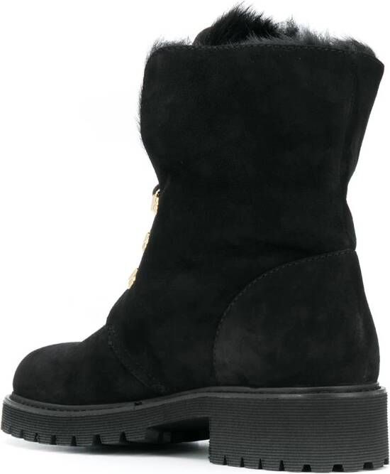 Giuseppe Zanotti chunky-sole suede leather boots Black