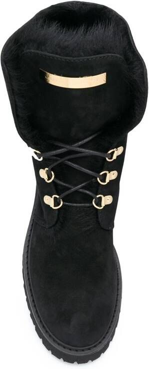 Giuseppe Zanotti chunky-sole suede leather boots Black