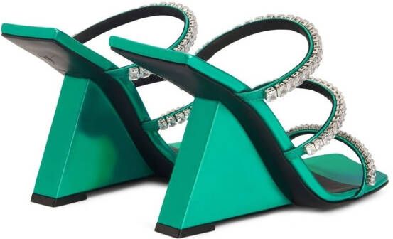 Giuseppe Zanotti Clarence 105mm sandals Green