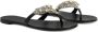Giuseppe Zanotti Clarett crystal-embellished flat sandals Black - Thumbnail 2