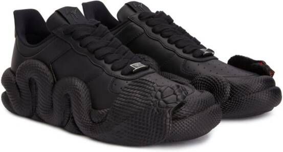 Giuseppe Zanotti Cobras 3D-detail low-top sneakers Black