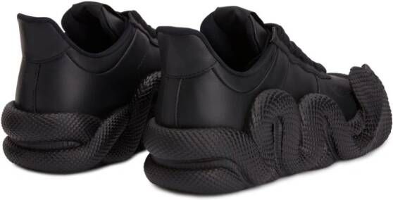 Giuseppe Zanotti Cobras 3D-detail low-top sneakers Black