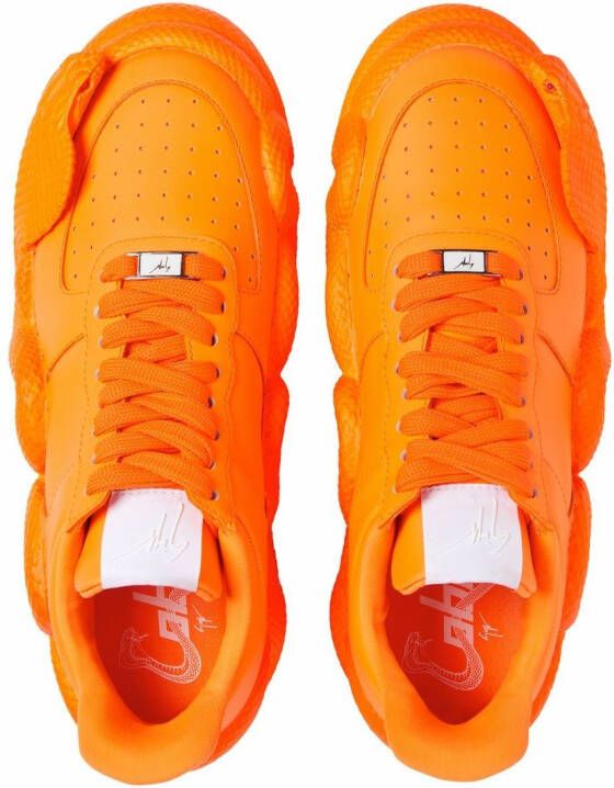 Giuseppe Zanotti Cobras snake-detail sneakers Orange