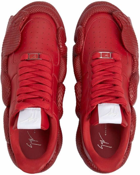 Giuseppe Zanotti Cobras sneakers Red