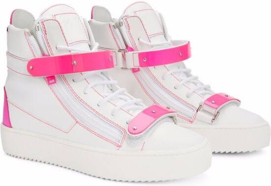 Giuseppe Zanotti Coby high-top leather sneakers White