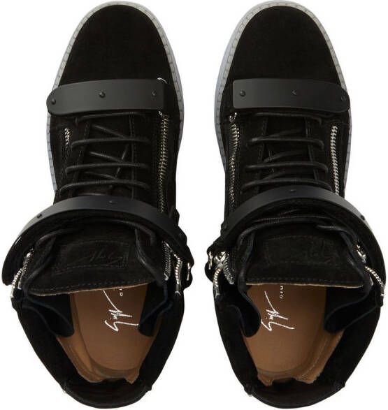 Giuseppe Zanotti Coby high-top suede trainer Black
