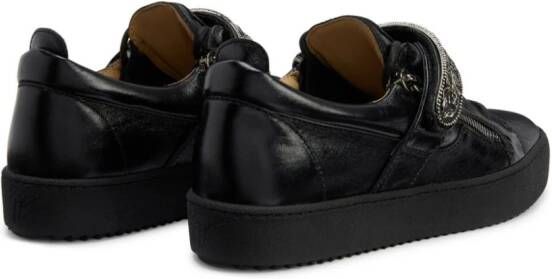 Giuseppe Zanotti Coby leather sneakers Black