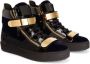 Giuseppe Zanotti Coby panelled leather sneakers Blue - Thumbnail 2