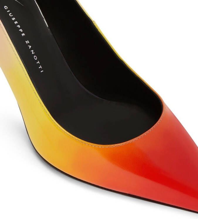 Giuseppe Zanotti Cohralise pointed-toe heeled pumps Yellow