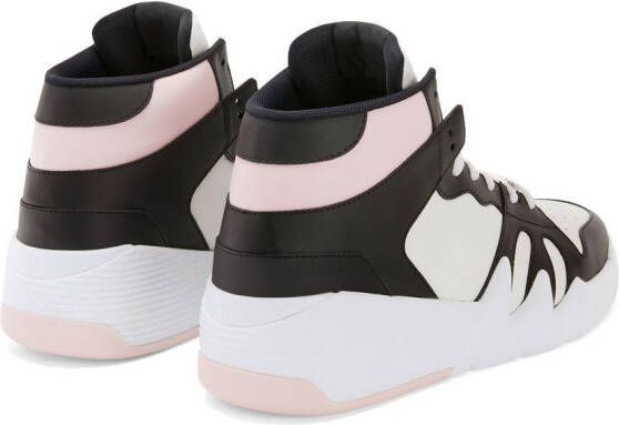 Giuseppe Zanotti colour-block panelled sneakers Pink