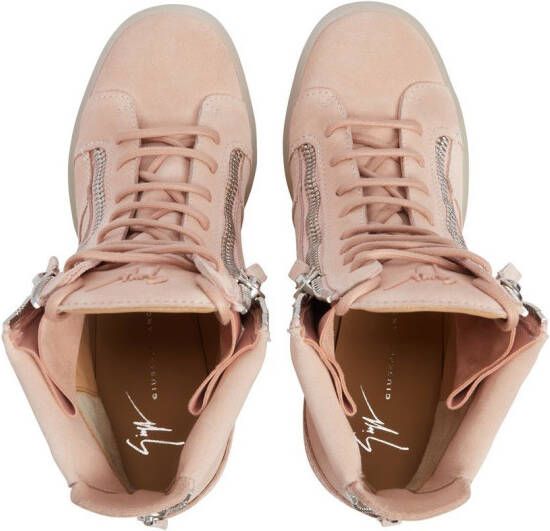 Giuseppe Zanotti concealed-wedge sneakers Pink