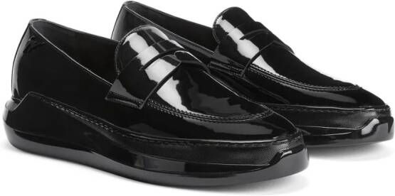 Giuseppe Zanotti Conley Glam patent leather loafers Black