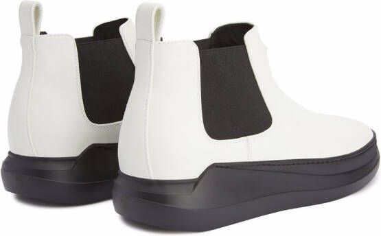 Giuseppe Zanotti Conley leather ankle boots White