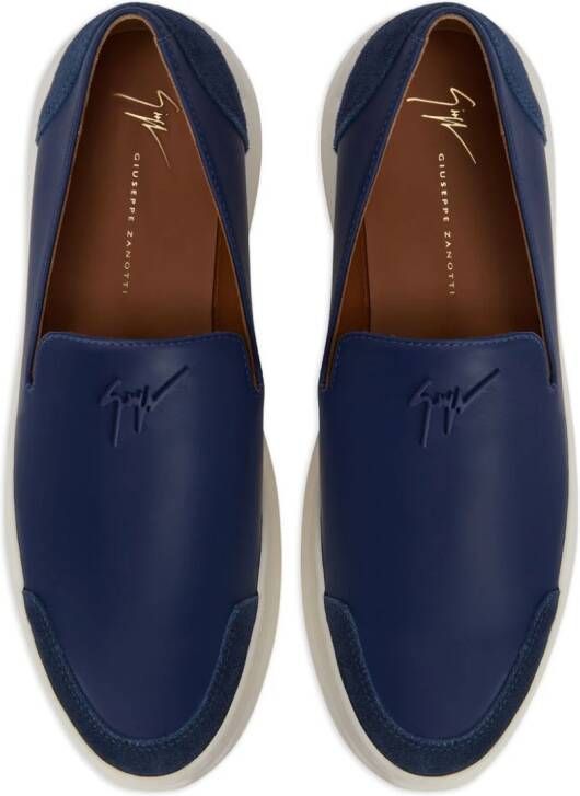 Giuseppe Zanotti Conley leather loafers Blue