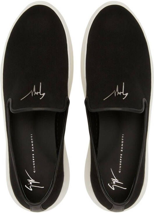 Giuseppe Zanotti Conley logo-plaque sneakers Black