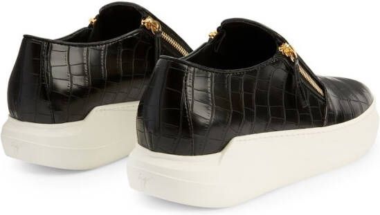 Giuseppe Zanotti Conley zip-detail low-top sneakers Black