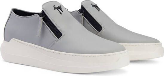 Giuseppe Zanotti Conley zip-detail sneakers Grey