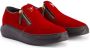 Giuseppe Zanotti Conley zipped velvet sneakers Red - Thumbnail 2