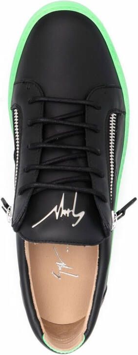 Giuseppe Zanotti contrasting-sole low-top sneakers Black