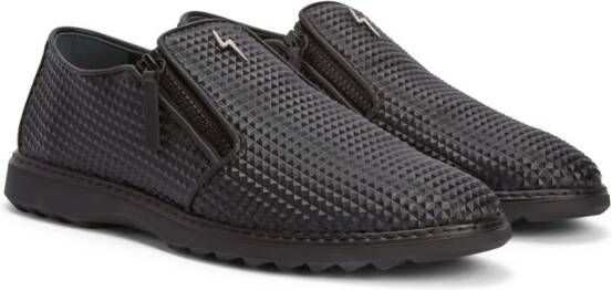Giuseppe Zanotti Cooper flat leather loafers Black