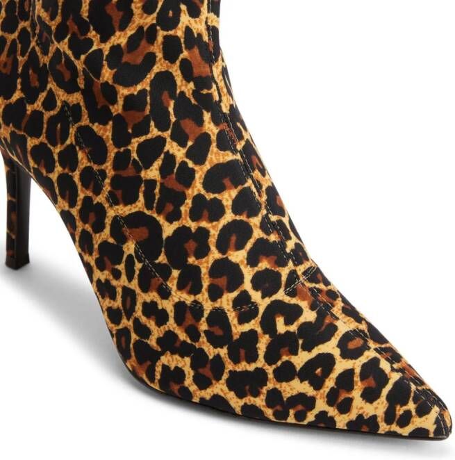 Giuseppe Zanotti Courty 90mm leopard-print boots Neutrals