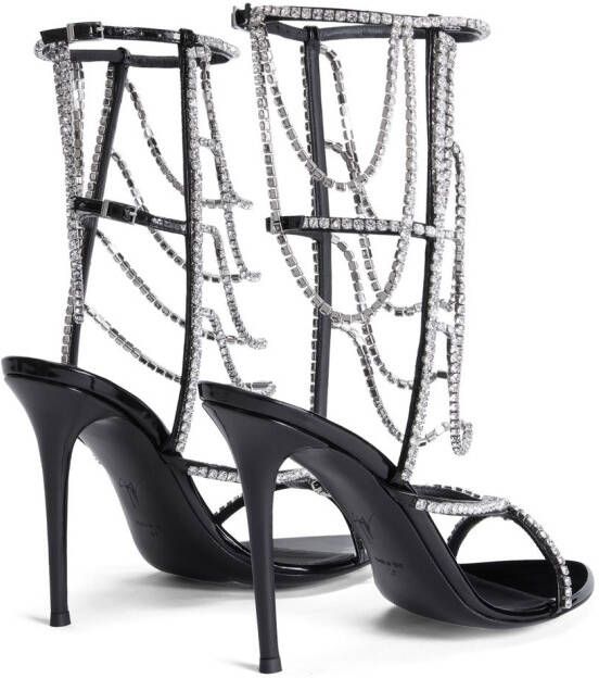 Giuseppe Zanotti Cristelle 105mm sandals Black