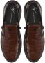 Giuseppe Zanotti crocodile-effect leather slip-on sneakers Brown - Thumbnail 4