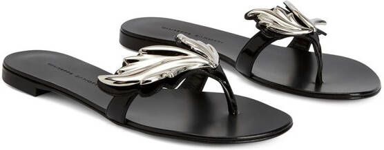 Giuseppe Zanotti Cruel flat sandals Black