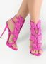 Giuseppe Zanotti Cruel panel-detail heeled sandals Pink - Thumbnail 4