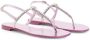 Giuseppe Zanotti crystal-embellished flat sandals Pink - Thumbnail 2
