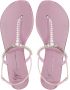 Giuseppe Zanotti crystal-embellished flat sandals Pink - Thumbnail 4