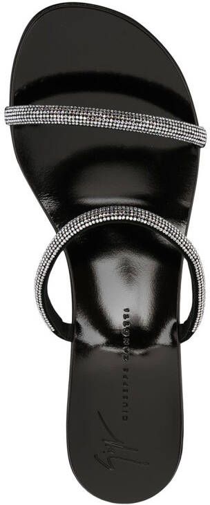 Giuseppe Zanotti crystal embellished sandals Black