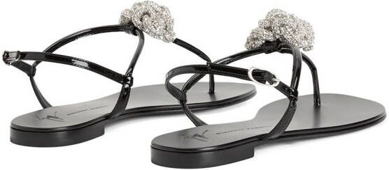 Giuseppe Zanotti crystal-embellished sandals Black