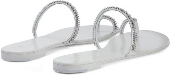 Giuseppe Zanotti crystal-embellished sandals White