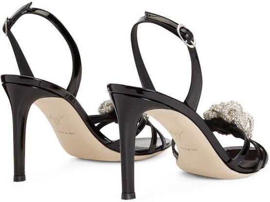 Giuseppe Zanotti crystal-embellished stiletto sandals Black