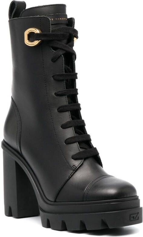 Giuseppe Zanotti Cubalibre leather boots Black