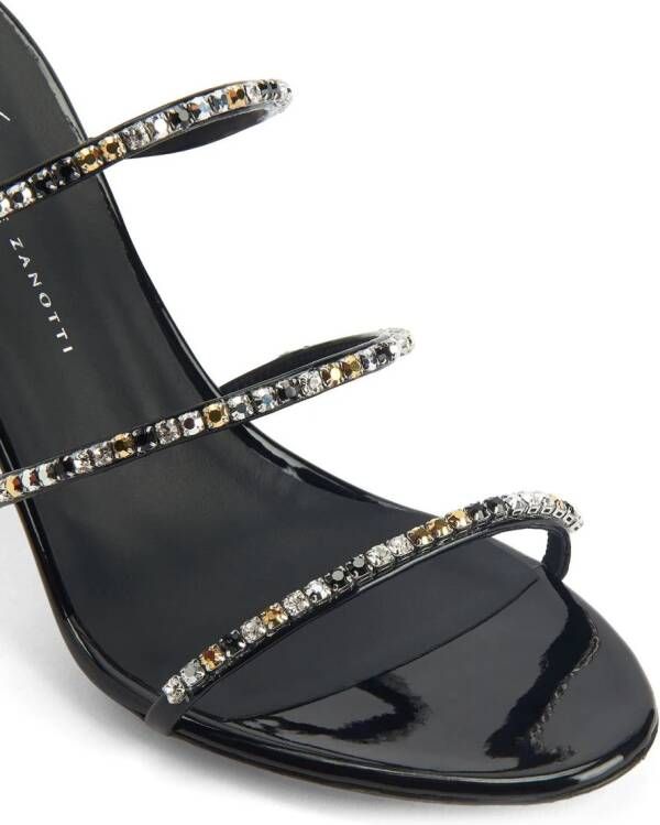 Giuseppe Zanotti Dark Colorful 85mm embellished sandals Black