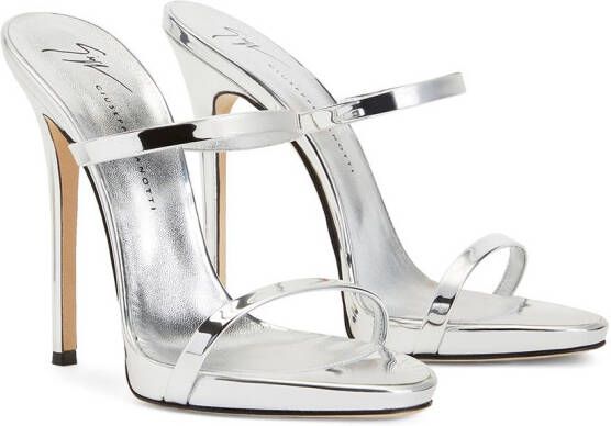 Giuseppe Zanotti Darsey metallic sandals Silver