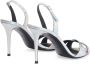 Giuseppe Zanotti Dorotee 105mm iridescent sandals Silver - Thumbnail 3