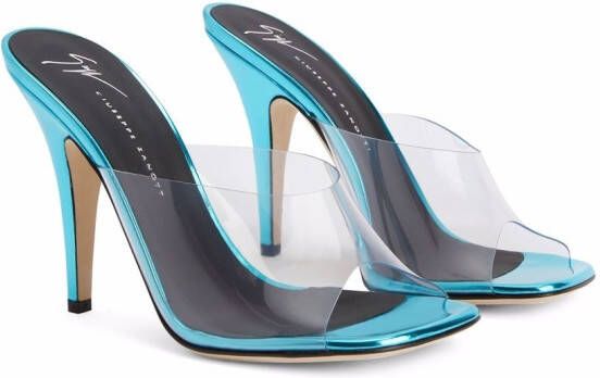 Giuseppe Zanotti Earthshine plexi-detail sandals Blue
