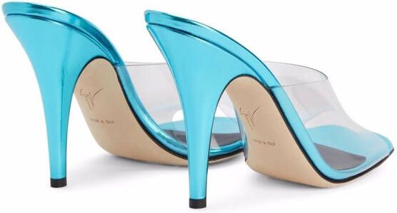 Giuseppe Zanotti Earthshine plexi-detail sandals Blue