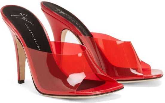 Giuseppe Zanotti Earthshine Plexy sandals Red